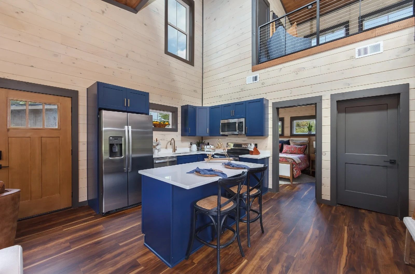 kitchen inside cabin