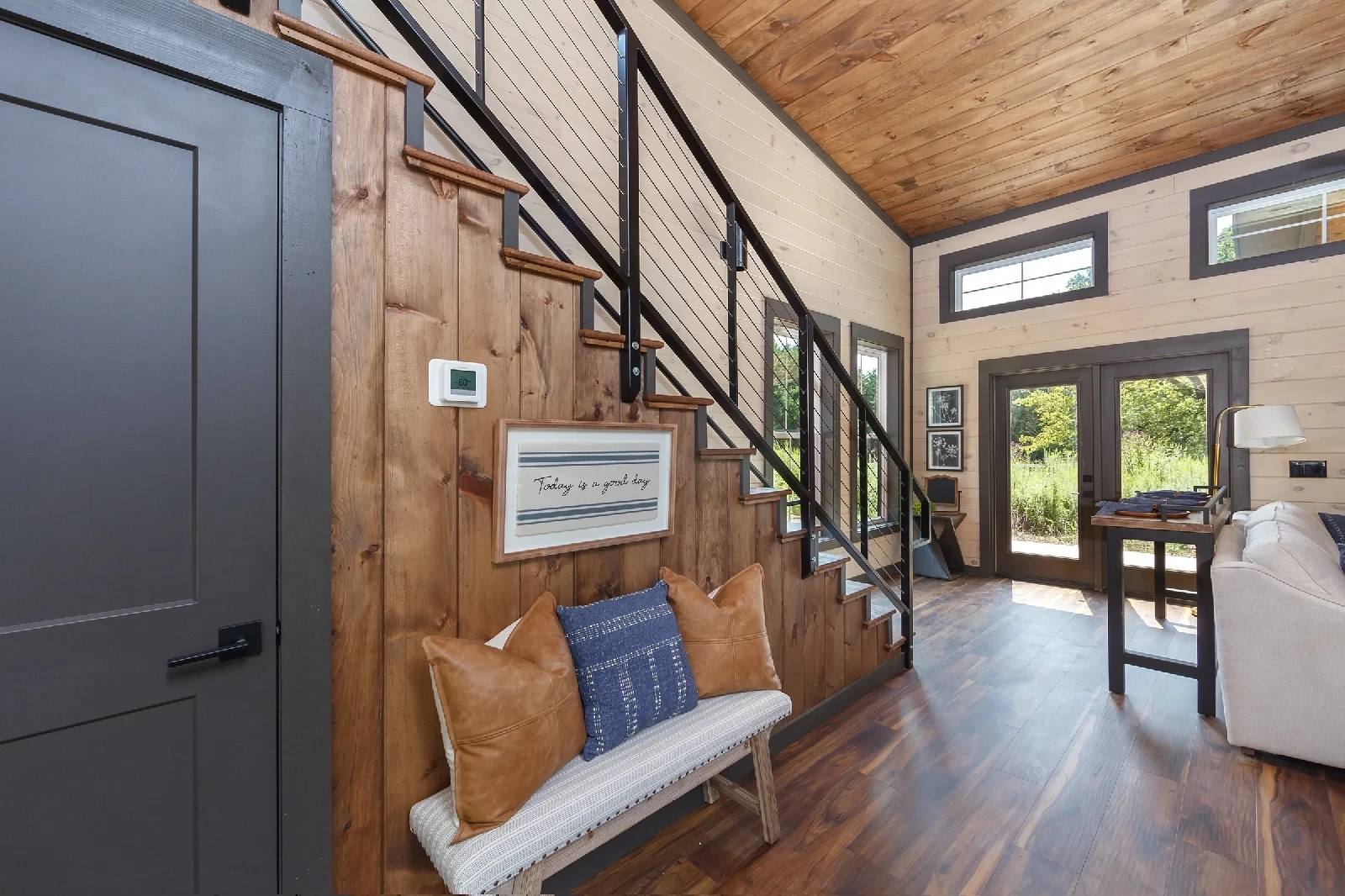 staircase inside cabin