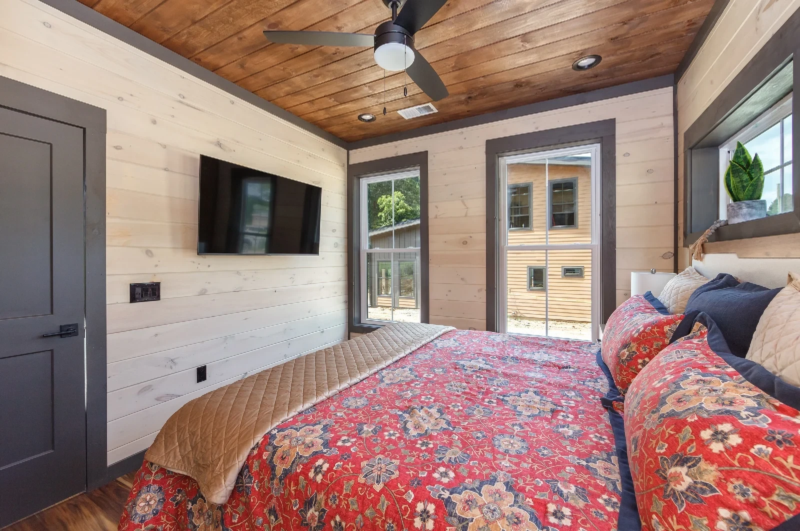 bedroom inside Goose Gap cabin