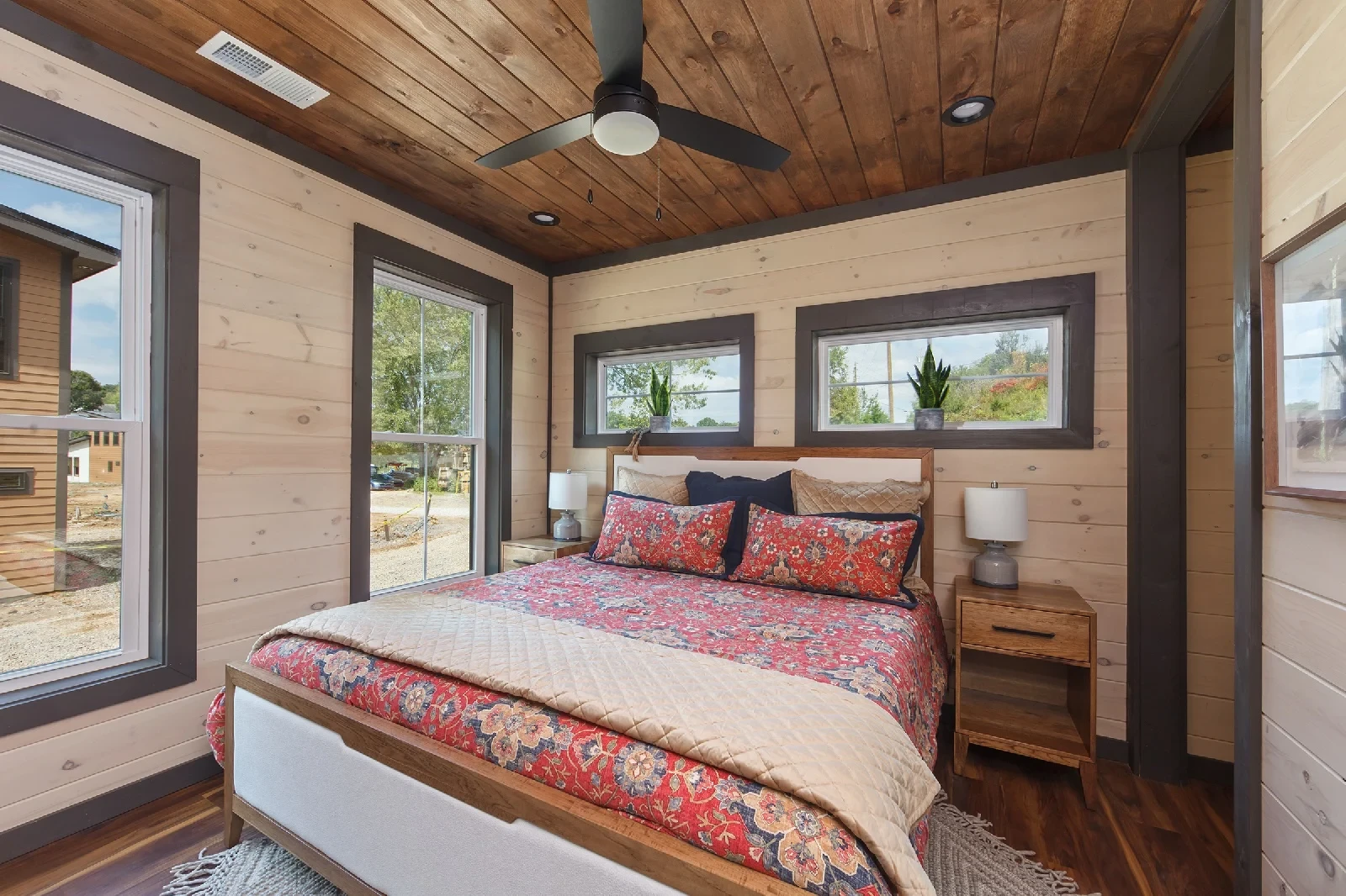 bedroom inside Goose Gap cabin