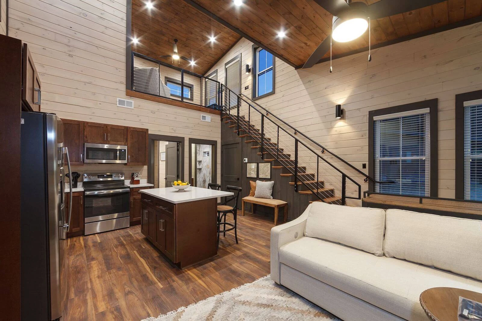 interior of Goose Gap cabin