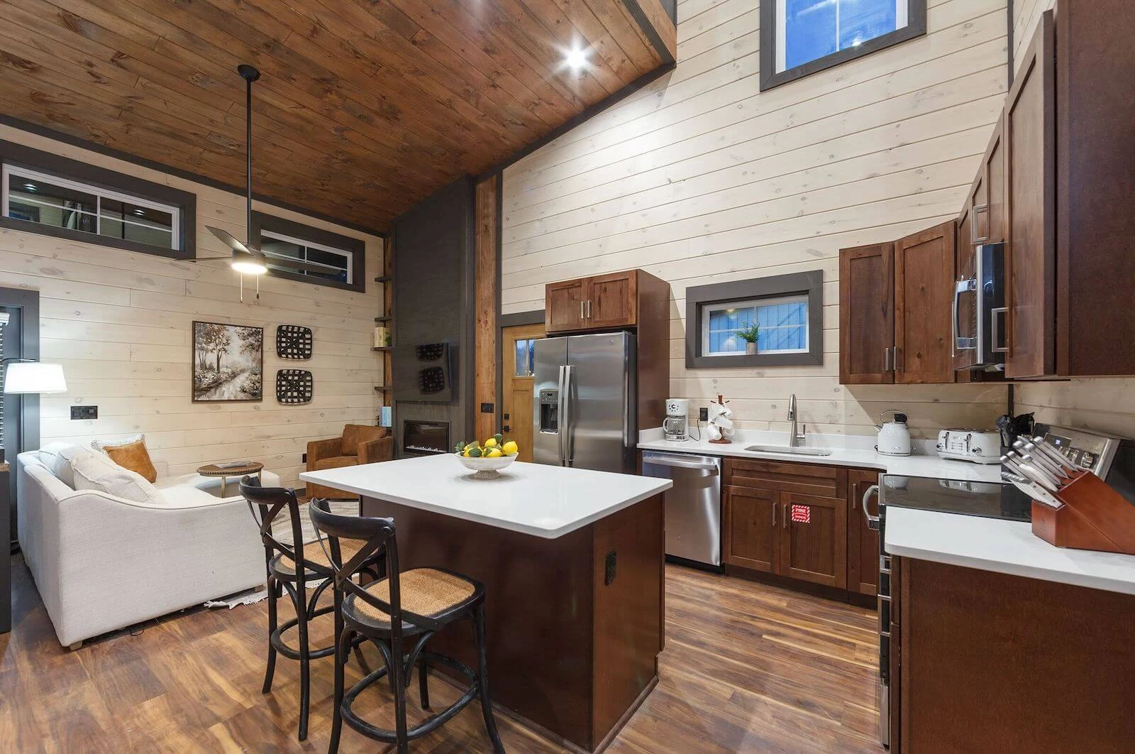 interior of Goose Gap cabin