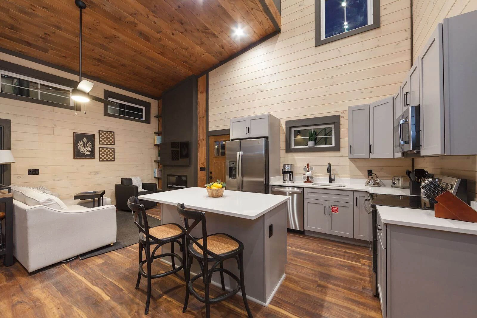 interior of Goose Gap cabin
